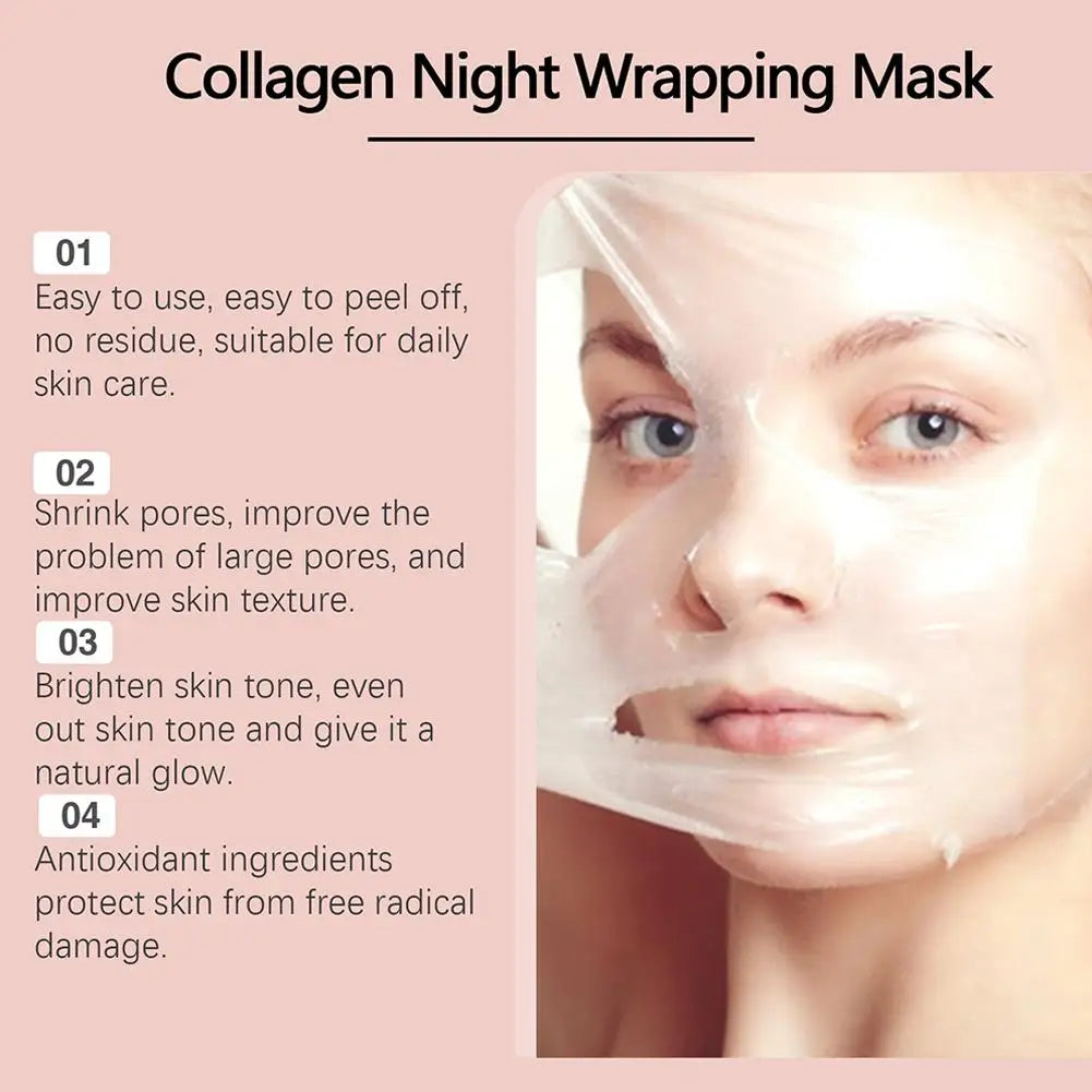 Cocoon Collagen Overnight Wrapping Mask — results
